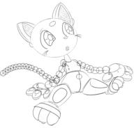 RoboKitten author_indifferent beads digital lineart long_ears open_mouth robot // 564x540 // 33.7KB