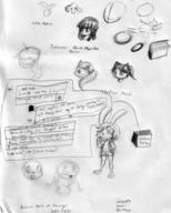 :3 Bunni Luna Maribelle chibi ink_sketch long_ears notes open_mouth pencil_sketch revisited_design shapes shorts // 1160x1448 // 1.1MB