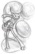 Kilo balloons bubble felyne hug oops open_mouth pencil_sketch sketch squish straddle // 715x1113 // 1.2MB