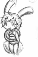 :3 Bunni Luna balloons bikini female inflatable innertube kibrosian long_ears open_mouth pencil pencil_sketch sketch // 588x875 // 57.5KB