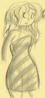 doodle dress female human open_mouth pencil pencil_sketch sketch // 444x968 // 81.1KB