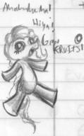 Friendship_is_Magic My_Little_Pony Pinkie_Pie dialogue doodle fanart female notes open_mouth pencil pencil_sketch pony silly sketch text // 197x319 // 14.4KB