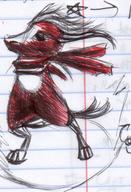 bandana colour critter doodle ink ink_sketch long_horns male notes sketch unidentified_character what // 599x877 // 130.8KB
