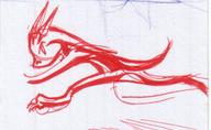 androgynous colour dragonette female horns ink ink_sketch long_ears sketch // 919x564 // 103.3KB