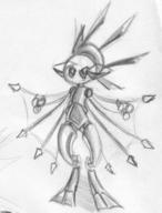 Metal_Bubble_Dragon aquatic pencil pencil_sketch robot sketch spikes toy unidentified_character // 936x1228 // 214.0KB