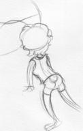 Bunni Luna doodle female fluffy_tail ink ink_sketch kibrosian long_ears shorts sketch // 338x532 // 32.9KB
