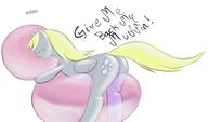 Derpy_Hooves author_fancy author_indifferent bubble colour cutie_mark dialogue digital digital_sketch female filly mypaint pony sketch // 2660x1563 // 1.1MB