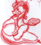 Apple_Bloom Friendship_is_Magic MLP MLPFiM My_Little_Pony author_fancy author_indifferent balloon_blowing balloon_inflation balloon_sitting balloons blank_flank doodle female filly fim foal ink ink_sketch pony rough sketch // 548x608 // 70.6KB