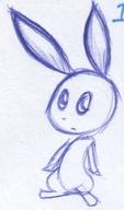 androgynous author_like bunny doodle ink ink_sketch long_ears rabbit sketch // 314x532 // 33.3KB