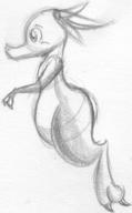 Glitter_Sparkles Sparkles Yum author_like claws featureless_nude female long_ears nude pencil pencil_sketch sketch // 574x930 // 98.2KB