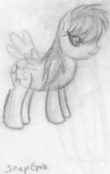 Snapgale androgynous author_indifferent cutie_mark doodle pegasus pencil pencil_sketch pony sketch wings // 372x590 // 37.3KB