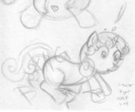 BANG Friendship_is_Magic MLP MLPFiM My_Little_Pony Sweetie_Belle author_fancy author_indifferent balloon_bits balloon_popping balloons bits doodle exclamation_point female filly fim foal horn open_mouth pencil pencil_sketch sketch unicorn // 834x696 // 80.3KB