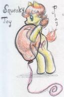RP_Character Squeaky_Toy androgynous author_like balloons color_pencil colour cute cutie_mark ink ink_sketch play pony sketch text // 748x1120 // 175.3KB