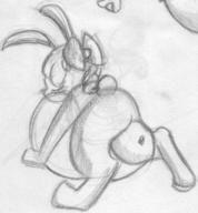 author_fancy author_like balloon_laying balloon_squishing balloon_straddle balloons blush bow bunny but long_ears pencil pencil_sketch sketch // 945x1017 // 187.0KB