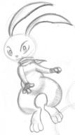 androgynous author_fancy author_indifferent bandana bunny fang featureless_crotch gloves long_ears pencil pencil_sketch sketch tooth // 566x1018 // 77.3KB