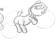 Firecry_Sundae author_fancy author_indifferent balloons butt doodle female filly open_mouth pencil pencil_sketch pony rough sketch // 1089x783 // 98.0KB