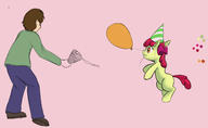Apple_Bloom Friendship_is_Magic MLP_FiM My_Little_Pony Petirep author_gift balloons colour digital digital_sketch doodle human incomplete mypaint sketch // 640x394 // 32.3KB