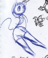 author_indifferent chibi doodle feline ink ink_sketch shiny shorts sitting sketch // 814x974 // 150.8KB