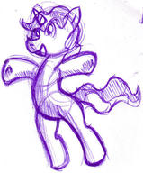 Pokey_Pierce author_indifferent author_like horn ink ink_sketch male open_mouth pony sketch unicorn // 570x690 // 137.2KB
