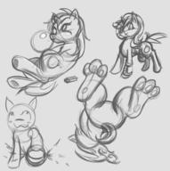 Fallout_Equestria FireAlpaca Fireworks Neon_Lights Project_Horizons author_indifferent bombs catsmile cutie_mark digital digital_sketch featureless_crotch female gum horn pony sketch unicorn // 1495x1502 // 904.9KB