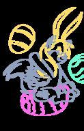 Derpy_Hooves MLP MLPFiM author_fancy author_like balloon_sitting balloons bunnyears digital easter easter_eggs fanart fim inkscape long_ears pegasus pony // 426x665 // 73.3KB