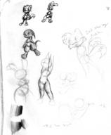 Bunni Dragonnette Sega Sonic_Team author_like doodle fanart featureless_crotch featureless_nude ink_sketch long_ears nude pencil_sketch silly tail // 580x707 // 117.6KB